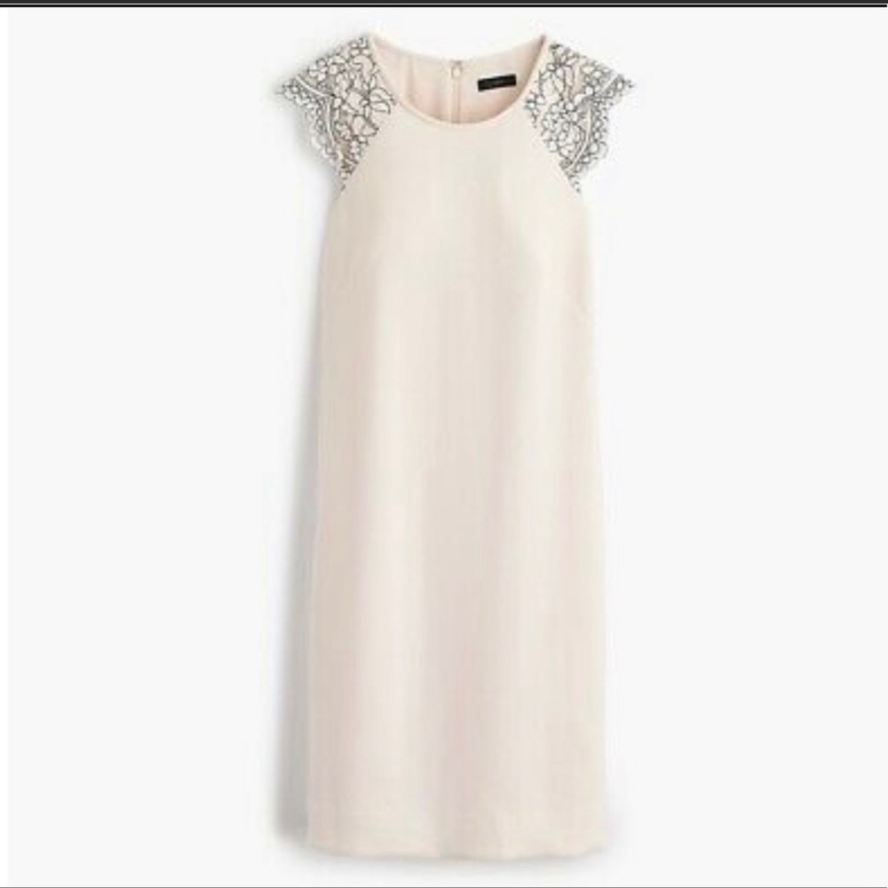 J. Crew Lace Cap Sleeve Dress
